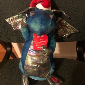 Merry brite dragon. New Sings “good feeling”. 10" ANIMATED
